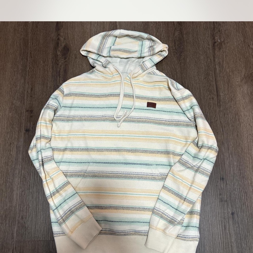 O'Neill Cream and Yellow Sweatshirt Classic Stripes